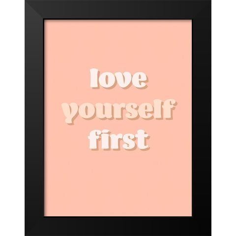 Womxn I Black Modern Wood Framed Art Print by Hambly, Anna