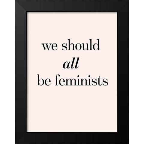Womxn VII Black Modern Wood Framed Art Print by Hambly, Anna