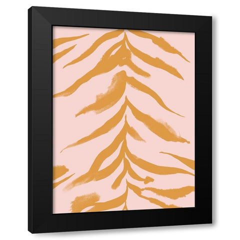Pastel Predator II Black Modern Wood Framed Art Print with Double Matting by Green, Jacob