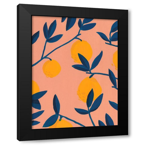 Sunlit Grove I Black Modern Wood Framed Art Print with Double Matting by Green, Jacob