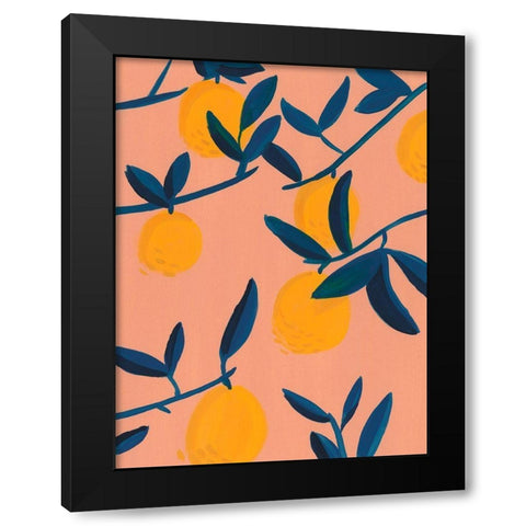 Sunlit Grove II Black Modern Wood Framed Art Print with Double Matting by Green, Jacob