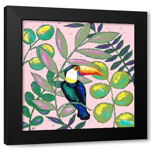 Tropics II Black Modern Wood Framed Art Print with Double Matting by Reynolds, Jade