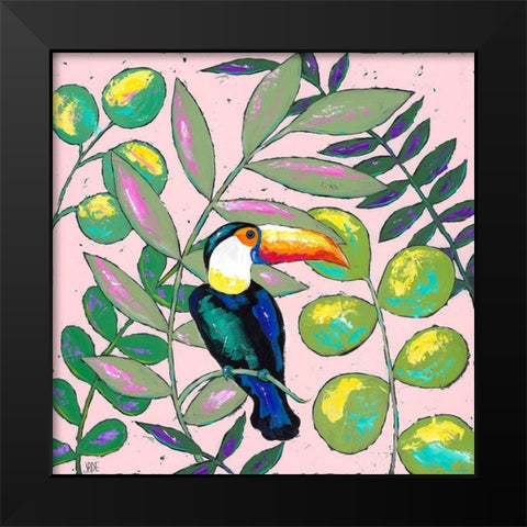 Tropics II Black Modern Wood Framed Art Print by Reynolds, Jade
