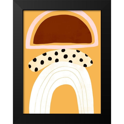 Banana Split I Black Modern Wood Framed Art Print by Borges, Victoria