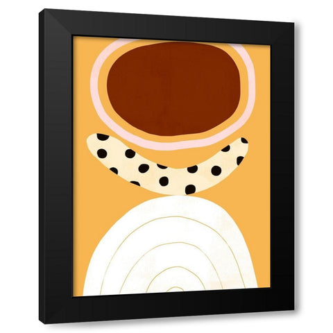 Banana Split II Black Modern Wood Framed Art Print by Borges, Victoria