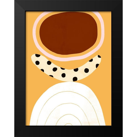 Banana Split II Black Modern Wood Framed Art Print by Borges, Victoria