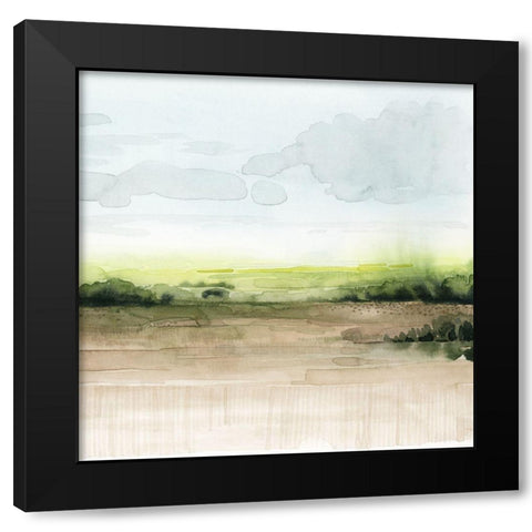 Morning Bluff II Black Modern Wood Framed Art Print with Double Matting by Popp, Grace