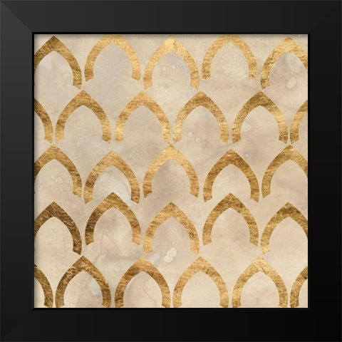 Tile Tableau III Black Modern Wood Framed Art Print by Vess, June Erica