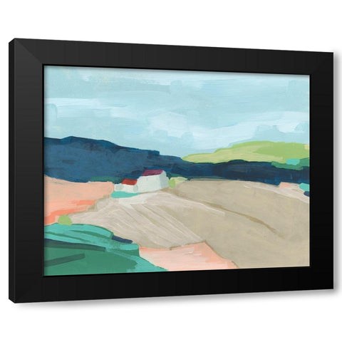 Color Vista I Black Modern Wood Framed Art Print with Double Matting by Vess, June Erica