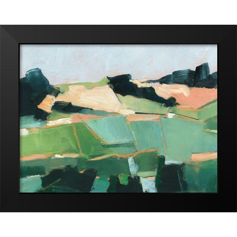 Rolling Fields I Black Modern Wood Framed Art Print by Harper, Ethan