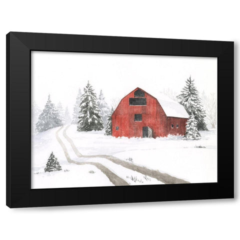Evergreen Farm I Black Modern Wood Framed Art Print with Double Matting by Popp, Grace