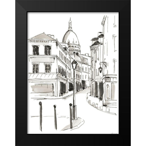 Pen and Ink Travel Studies IV Black Modern Wood Framed Art Print by Harper, Ethan