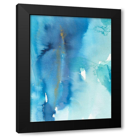 Skyfall III Black Modern Wood Framed Art Print by Combs, Joyce