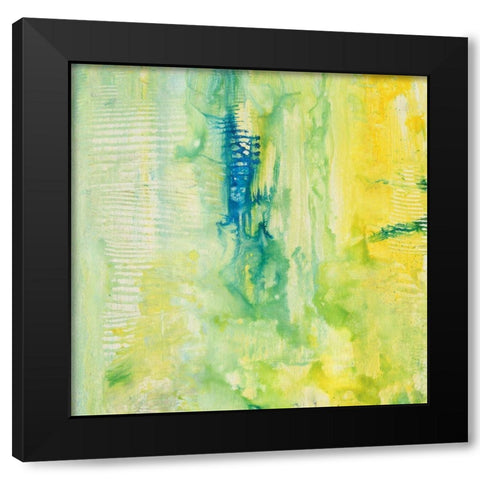 Oriental Figures I Black Modern Wood Framed Art Print with Double Matting by Combs, Joyce