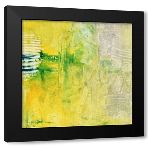 Oriental Figures II Black Modern Wood Framed Art Print by Combs, Joyce