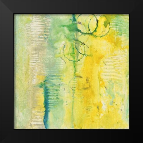 Oriental Figures III Black Modern Wood Framed Art Print by Combs, Joyce