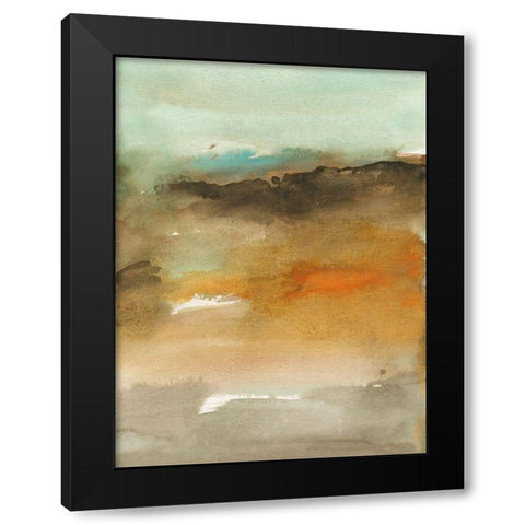 Sky and Desert II Black Modern Wood Framed Art Print with Double Matting by Combs, Joyce