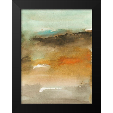 Sky and Desert II Black Modern Wood Framed Art Print by Combs, Joyce