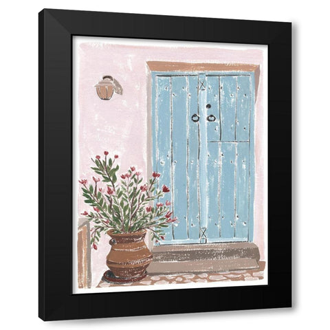 Front Entrance I Black Modern Wood Framed Art Print with Double Matting by Wang, Melissa