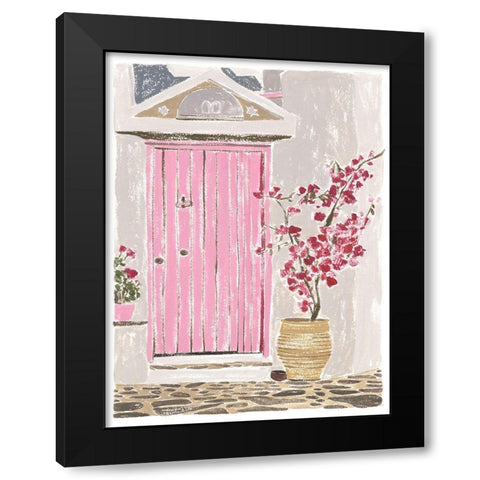 Front Entrance II Black Modern Wood Framed Art Print with Double Matting by Wang, Melissa