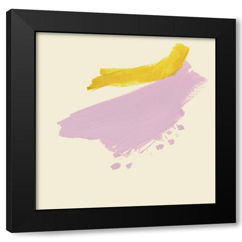 Lemon and Lilac I Black Modern Wood Framed Art Print with Double Matting by Borges, Victoria