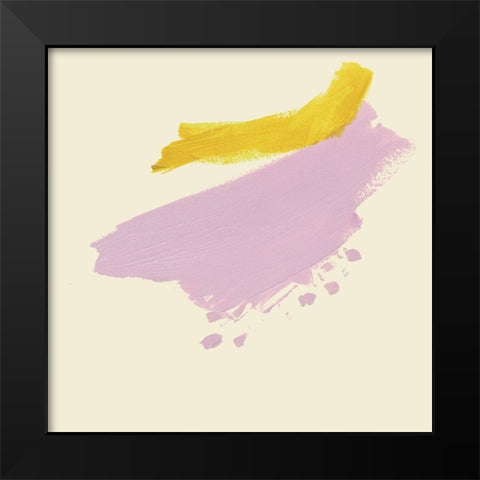 Lemon and Lilac I Black Modern Wood Framed Art Print by Borges, Victoria