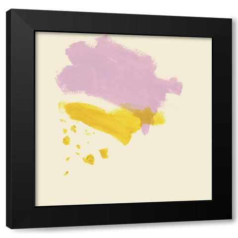 Lemon and Lilac II Black Modern Wood Framed Art Print by Borges, Victoria