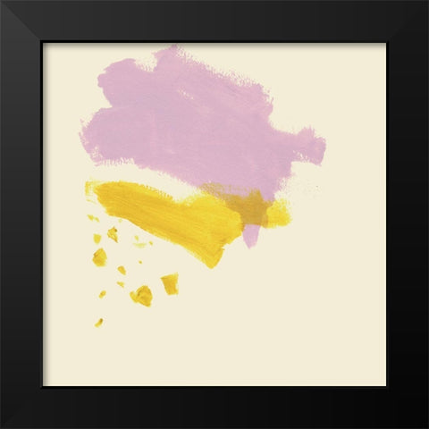 Lemon and Lilac II Black Modern Wood Framed Art Print by Borges, Victoria