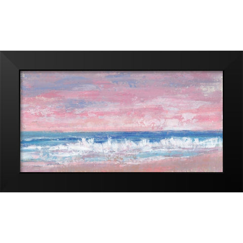 Coastal Pink Horizon II Black Modern Wood Framed Art Print by OToole, Tim