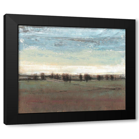 Trees in the Distance II Black Modern Wood Framed Art Print with Double Matting by OToole, Tim