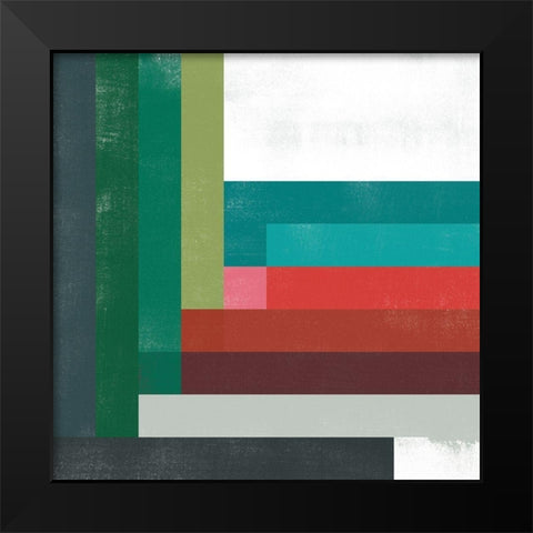 Rainbow Prism I Black Modern Wood Framed Art Print by Vess, June Erica