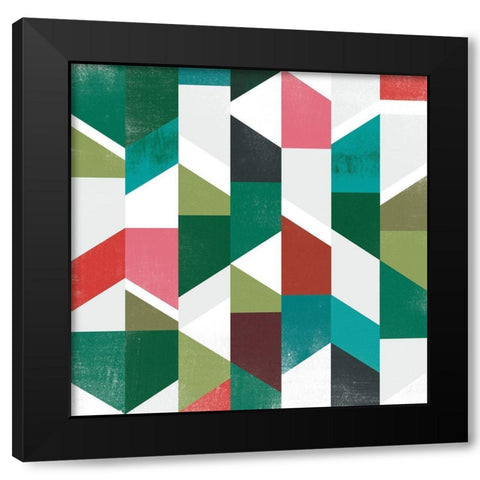 Rainbow Prism II Black Modern Wood Framed Art Print by Vess, June Erica