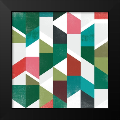 Rainbow Prism II Black Modern Wood Framed Art Print by Vess, June Erica