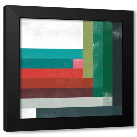 Rainbow Prism III Black Modern Wood Framed Art Print by Vess, June Erica