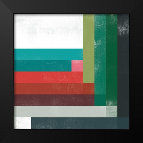 Rainbow Prism III Black Modern Wood Framed Art Print by Vess, June Erica