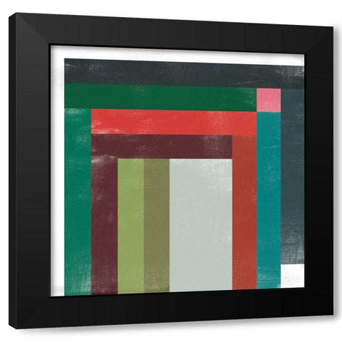Rainbow Prism IV Black Modern Wood Framed Art Print by Vess, June Erica