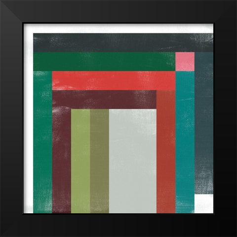 Rainbow Prism IV Black Modern Wood Framed Art Print by Vess, June Erica