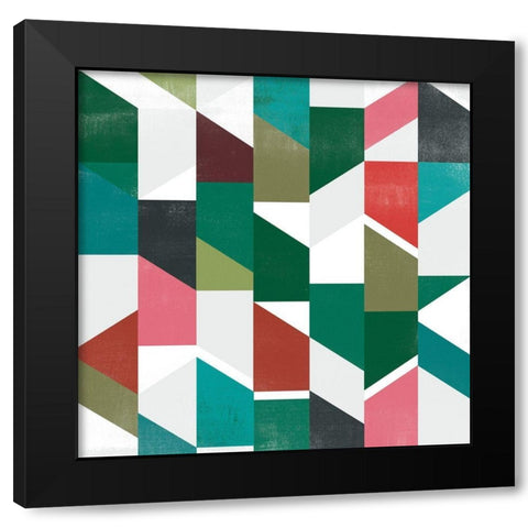 Rainbow Prism V Black Modern Wood Framed Art Print with Double Matting by Vess, June Erica