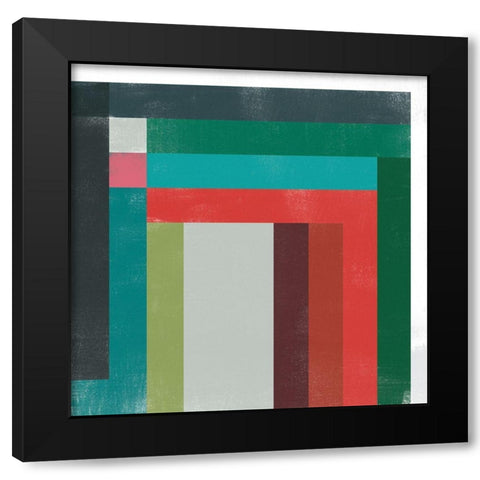 Rainbow Prism VI Black Modern Wood Framed Art Print with Double Matting by Vess, June Erica