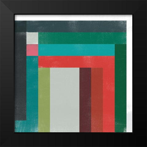Rainbow Prism VI Black Modern Wood Framed Art Print by Vess, June Erica