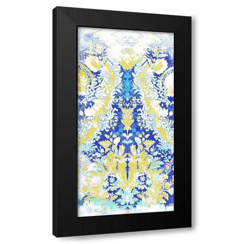 Textile Offset I Black Modern Wood Framed Art Print with Double Matting by Vess, June Erica