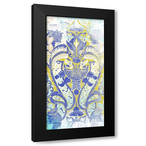 Textile Offset III Black Modern Wood Framed Art Print with Double Matting by Vess, June Erica