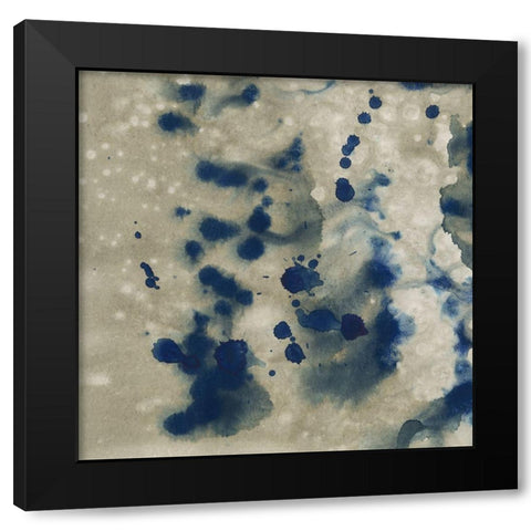 Indigo Fusion I Black Modern Wood Framed Art Print by Binder, Vanessa