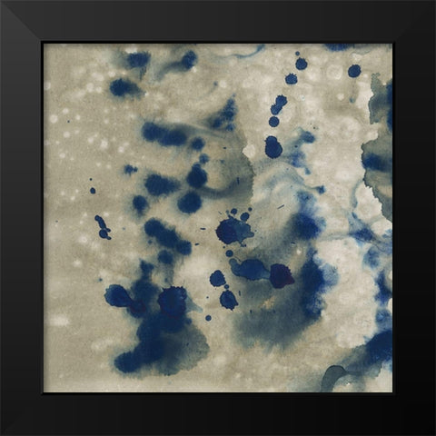 Indigo Fusion I Black Modern Wood Framed Art Print by Binder, Vanessa