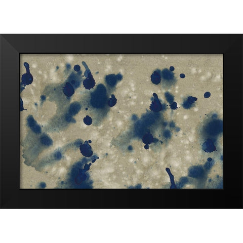 Indigo Fusion IV Black Modern Wood Framed Art Print by Binder, Vanessa