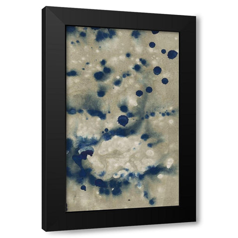 Indigo Fusion V Black Modern Wood Framed Art Print by Binder, Vanessa