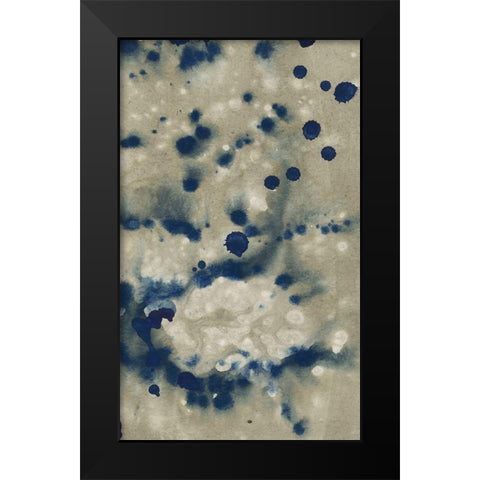 Indigo Fusion V Black Modern Wood Framed Art Print by Binder, Vanessa