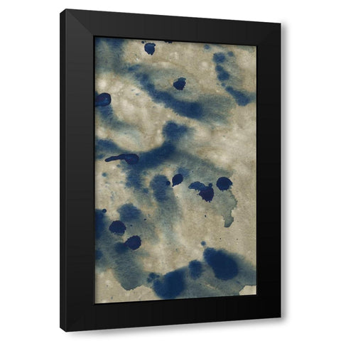 Indigo Fusion VI Black Modern Wood Framed Art Print by Binder, Vanessa