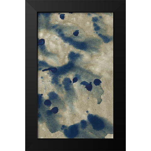 Indigo Fusion VI Black Modern Wood Framed Art Print by Binder, Vanessa