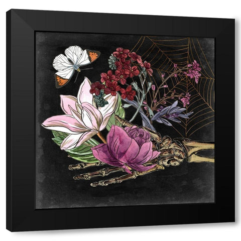 Bones III Black Modern Wood Framed Art Print with Double Matting by Wang, Melissa